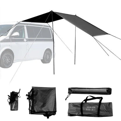 Awning Sun Canopy Sunshade Waterproof Tarp Tent Shade For Motorhome Campervan Suv Outdoor Camping Tourist Beach