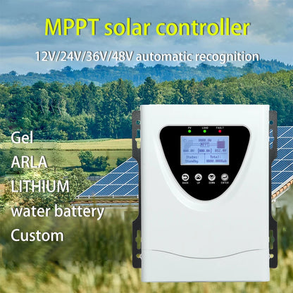 MPPT 60A 50A 30A  100A 150VDC Solar Charge Controller With LCD DISPLAY RS485 interface For12V 24V 36V 48V Home Solar System