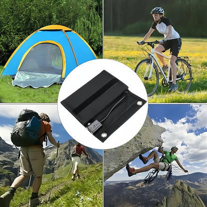 600W Fast Charging Foldable Solar  Panel USB 5V Mobile Black Solar Panel Outdoor Camping And Hiking Travel Power Bank