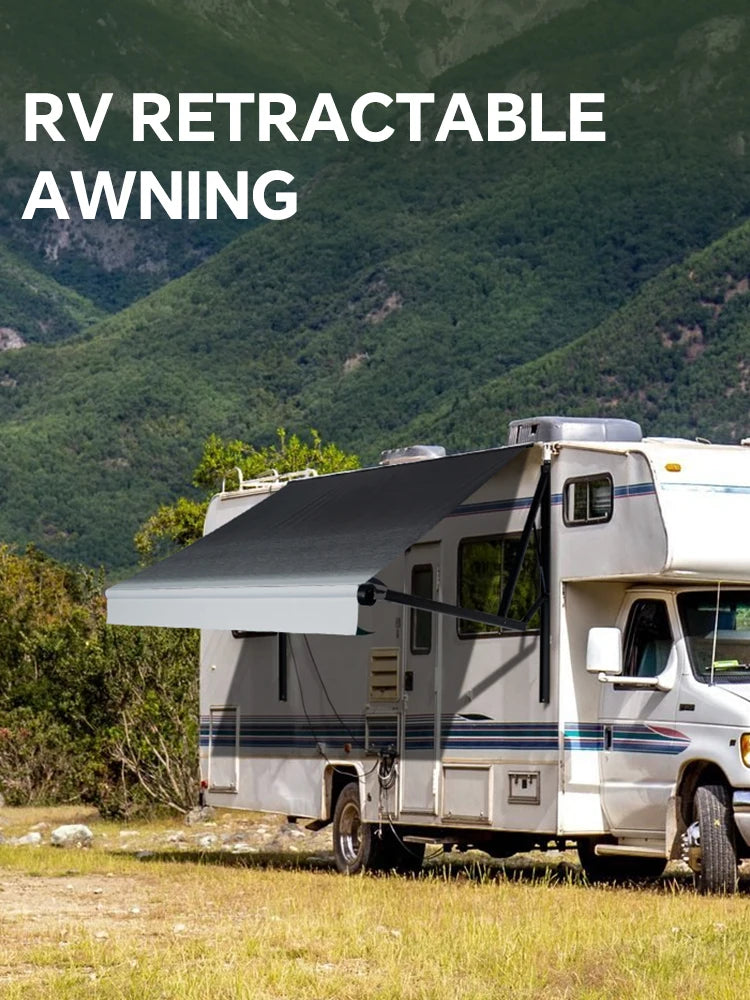 Caravan Awnings,Electric RV Awning Caravan Camper Van Awning Smart Control Panel RV Awning For Motorhome