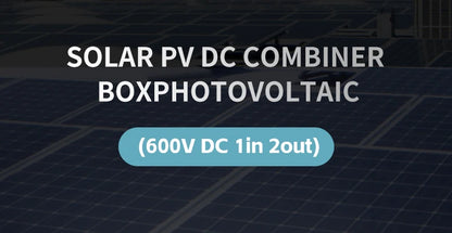 Solar Photovoltaik PV Combiner Box mit Blitzschutz 2 Eingang 1 aus DC 600V Sicherung mcb spd wasserdichte Box IP65