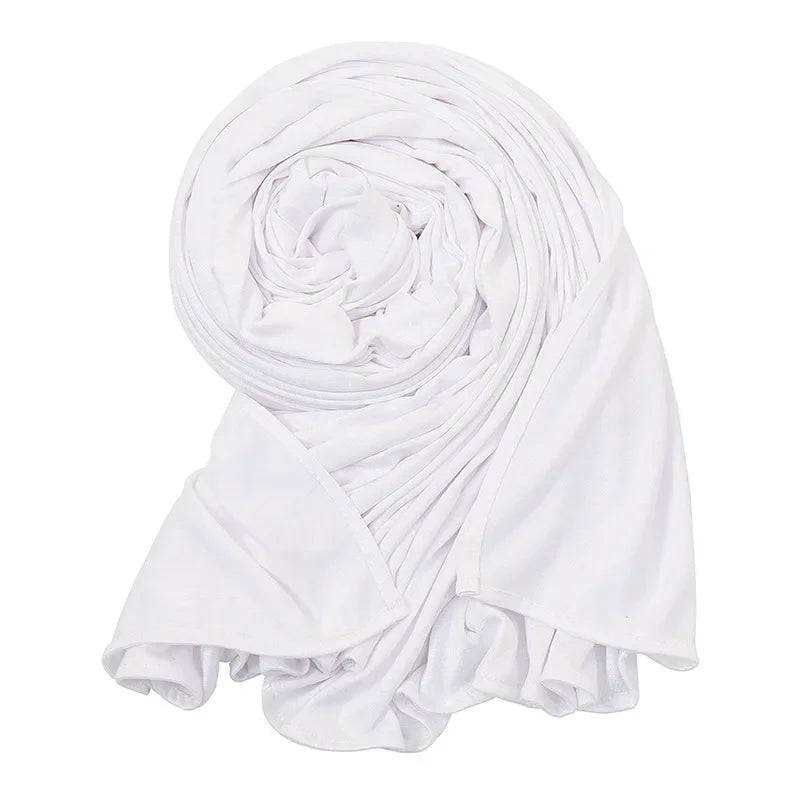 Big Size Jersey Hijabs for Woman Turban Mercerized Cotton Hijab Scarf Shawl Turbans for Women Headscarf Scarves Ramadan Foulard