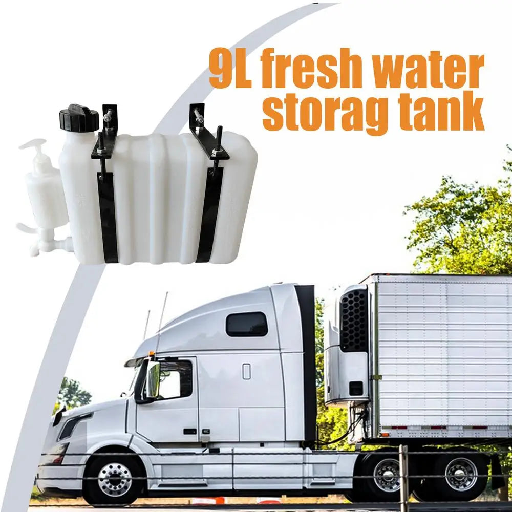 RV Water Tank 9L Vehicle Water Container With Spigot Utility Water Tank Water Jug Portable Water Carrier For Camping And RV