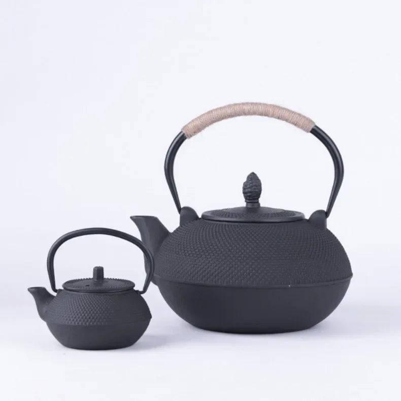 Cast Iron Tea Teapot Japanese Tea Kettle Chinese Teapots for Boiling Water Ceremony Accessory Kitchen Teaware Set Charcoal Stove