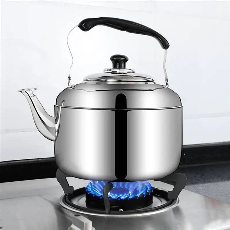 6L Stove Top Whistling Tea Kettle Teapot Stainless Steel Whistling Pot Metal Stovetop Teapot for Stovetop Induction Stove Top