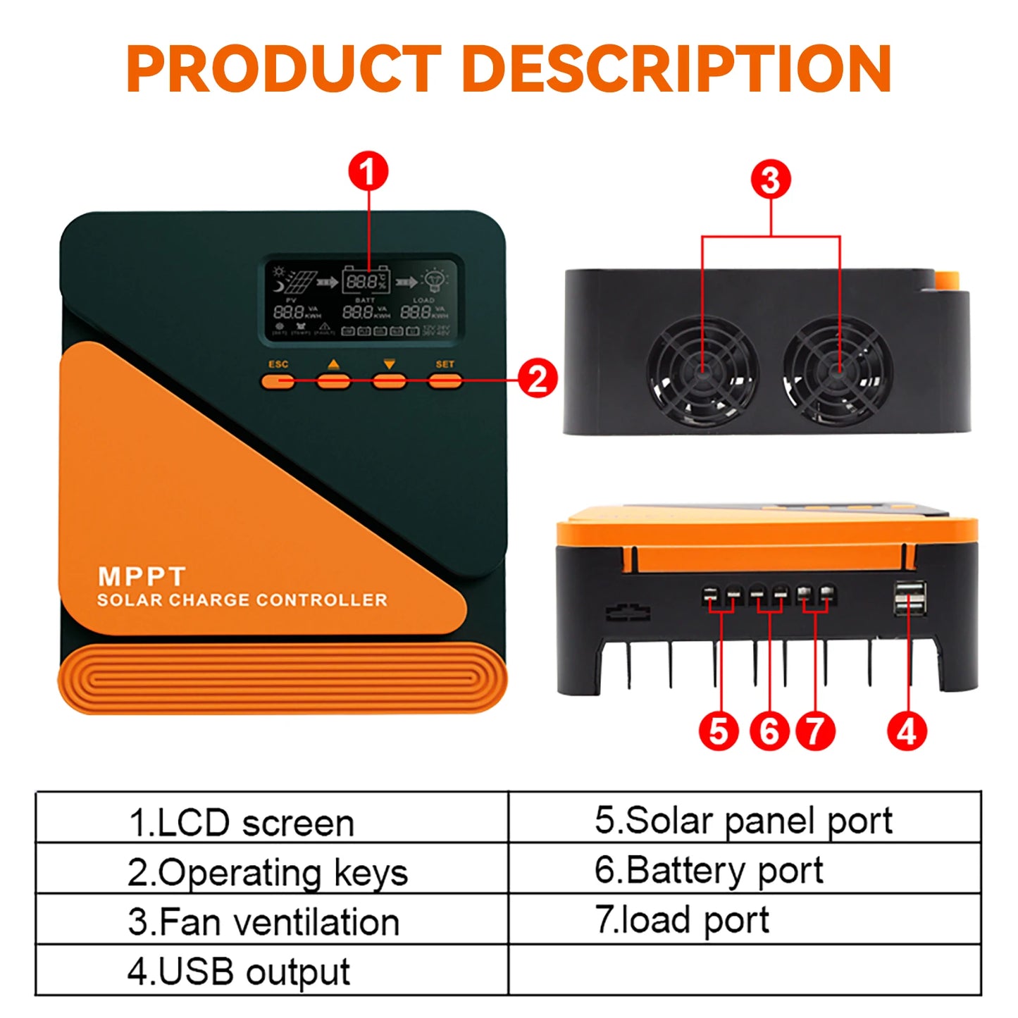 PVBEYORND MPPT Solar Charge Controller 20A 40A 60A Solar Controller MPPT 12V 24V Solar PV Regulator Fit for Lead-acid/Lithium