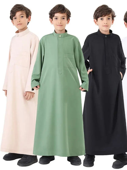 Ramadan Kebaya Abaya Boy Kids Muslim Dress Clothing Turkey Arabic Islam Abayas For Prayer Clothes Djellaba Robe Musulmane Hombre