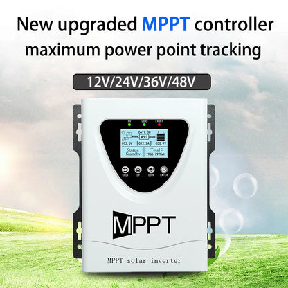 MPPT 100A 60A 50A 30A 150VDC Solar Charge Controller With LCD DISPLAY RS485 interface For12V 24V 36V 48V Home Solar System