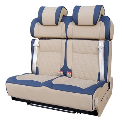 RV Double Seat Double-sided Car Bed Chair Color Customization Adjustable Backrest Angle Car Double Bed