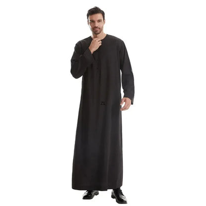 Men Robe Muslim Abaya Dishdasha Modest Djellaba Islamic Dubai Saudi Abayas Prayer Kaftan Eid Ramadan Morocco Jubba Thobe