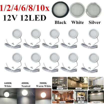 1/2/4/6/8/10pcs Interior Lighting Boat Camping Trailer Lights LED Spot Light Van Camper Caravan Lights Motorhome 12V LED Lights