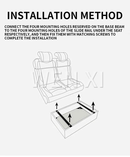 RV Double Seat Double-sided Car Bed Chair Color Customization Adjustable Backrest Angle Car Double Bed