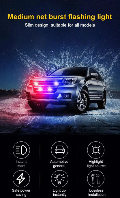 Flashing Grille Emergency 6LED Warn Police Lights For Car TRUCK Strobe Led Light 12V 24V