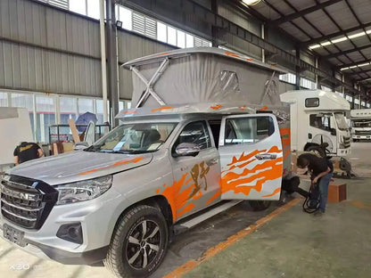 2021 newest rv motorhome campervan pop up roof truck on sale