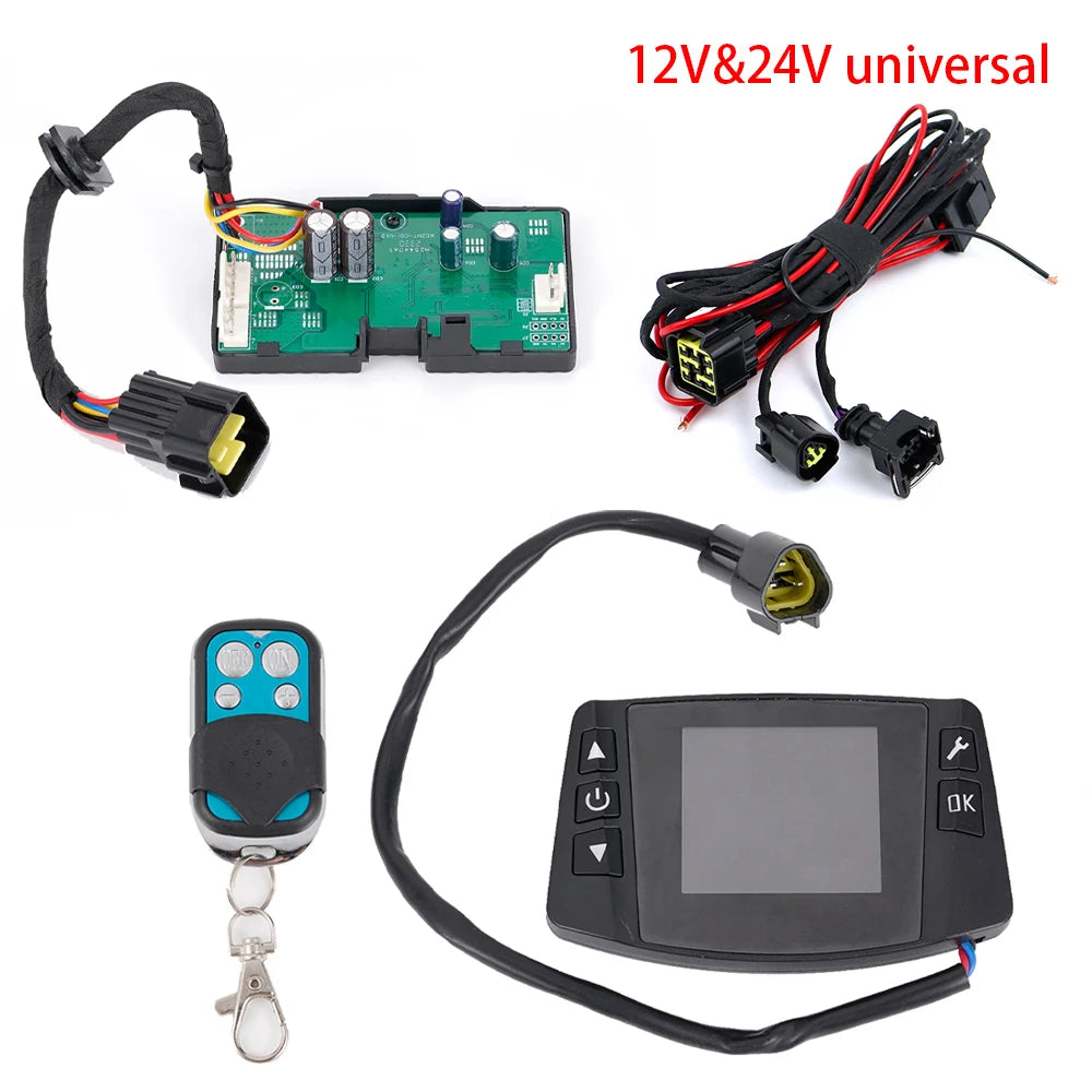 12V Car Air Parking Heater Monitor Switch Manual Buttons Remote Controller LCD Display For Truck Air Diesel Heater Accessories