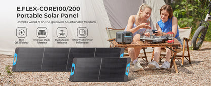 Renogy 200W Portable Solar Panel,IP65 Waterproof Foldable Solar Panel Power Backup,Solar Charger for Power Station RV Camping