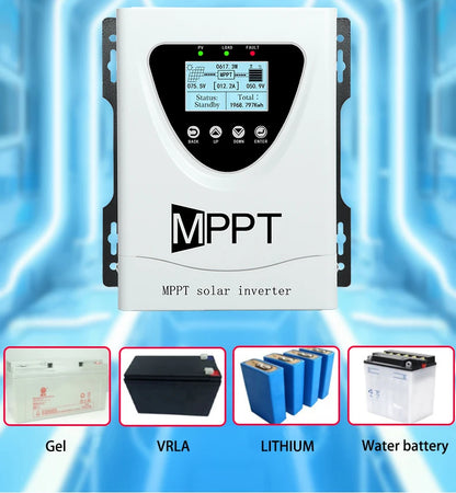 MPPT 100A 60A 50A 30A 150VDC Solar Charge Controller With LCD DISPLAY RS485 interface For12V 24V 36V 48V Home Solar System