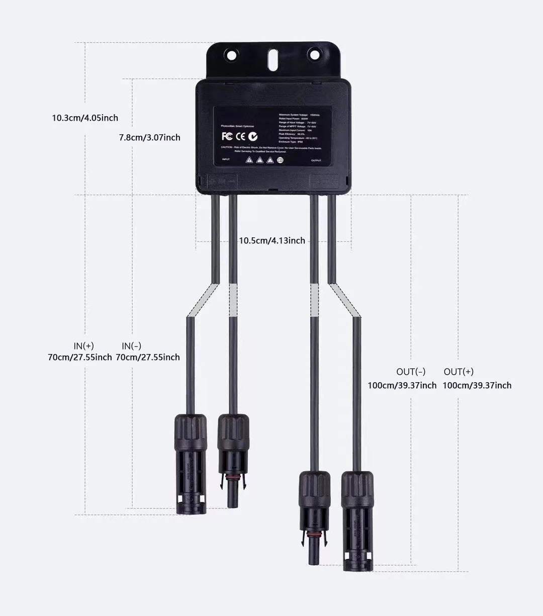 MPPT Power Optimizer 600W Power Optimizer Embedded module level PV function New solar optimizer 600W Optimizer