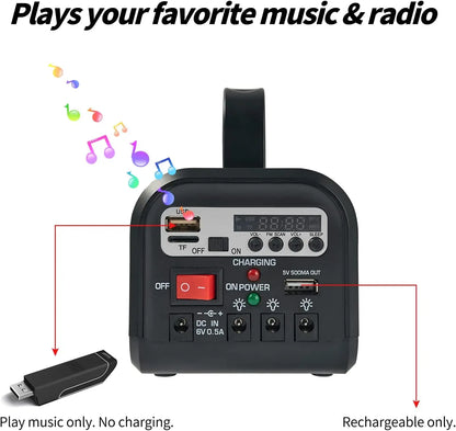 Solar Generator Soyond Solar Powered Generator with Panel Included Portable Power Station with  LED Bulbs for Home Use