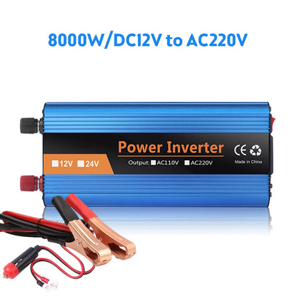 6000W Pure Sine Wave Inverter Car Solar Inverter 12V/24V 220V Sine Wave Voltage Converter Adapter инвертор 12v 220v чистый sinus