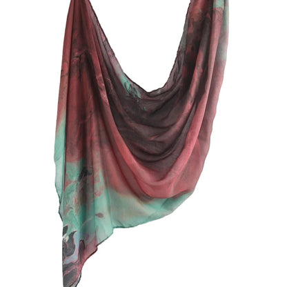 Newest Printed Modal Cotton Hijab Scarf Muslim Premium Ombre Tie Dye Watercolour Marble Print Shawl Hijab Scarf