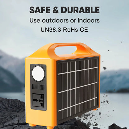 100W Portable Power Station 110V 220V Solar Generator UPS Mobile Power Station Power Bank 24000mAh With Solar Panel For Camping