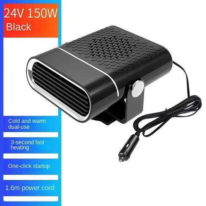 Car Heater Winter Fast Heating Electric Heated Fan Windshield Defogging Heating Implement Car Anti-Fog Heater SUV Travel Camper