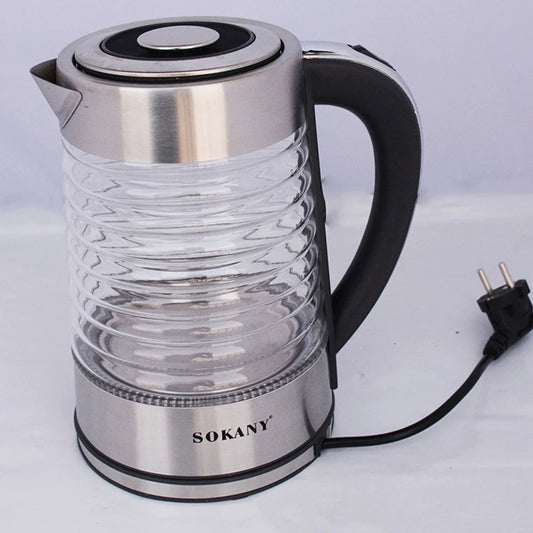 2.2L Portable Kettle Electric Tea Pot Smart Glass Stainless Steel Coffee Teapot Port Kitchen 220V For Boiling Water AU 전기포트 주전자