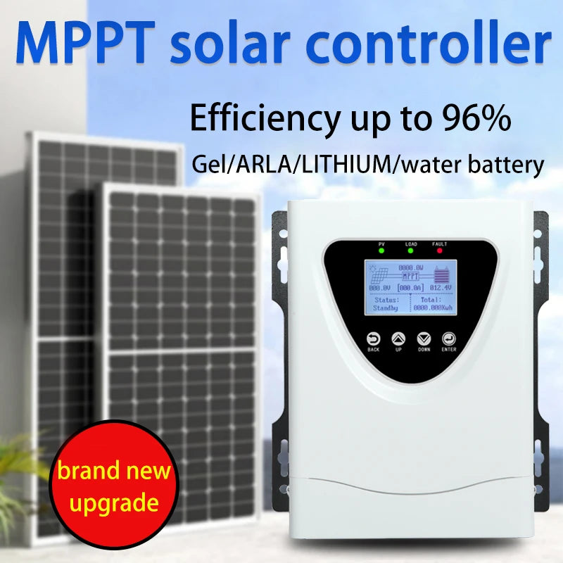 MPPT 60A 50A 30A  100A 150VDC Solar Charge Controller With LCD DISPLAY RS485 interface For12V 24V 36V 48V Home Solar System