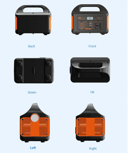 Portable Power Station 500W Solar Power Generator 110V 220V  LiFePO4 Charging Station Camping Battery Energy Station For Camping