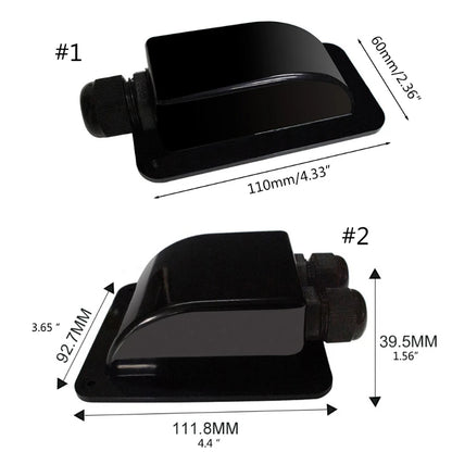 2024 New Hole Durable Roof Cable Entry Gland ABS Junction Box for Solar Installation on RV Campervan Boat