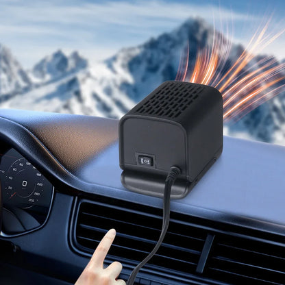 Car Heater 12/24V Portable Car Heating Fan 2 in 1 Cooling Heating Auto Windshield Window Defroster Car Anti-Fog Heater Demister