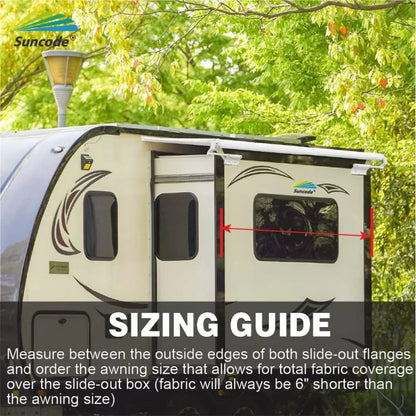 Slide Topper Awning Black RV Slide Out Awning Slid eout Cover Modular Designed for RVs,Travel Trailers,5th Wheels,and Motorhomes