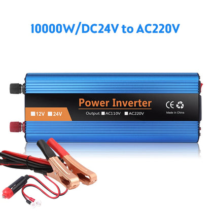 6000W Pure Sine Wave Inverter Car Solar Inverter 12V/24V 220V Sine Wave Voltage Converter Adapter инвертор 12v 220v чистый sinus