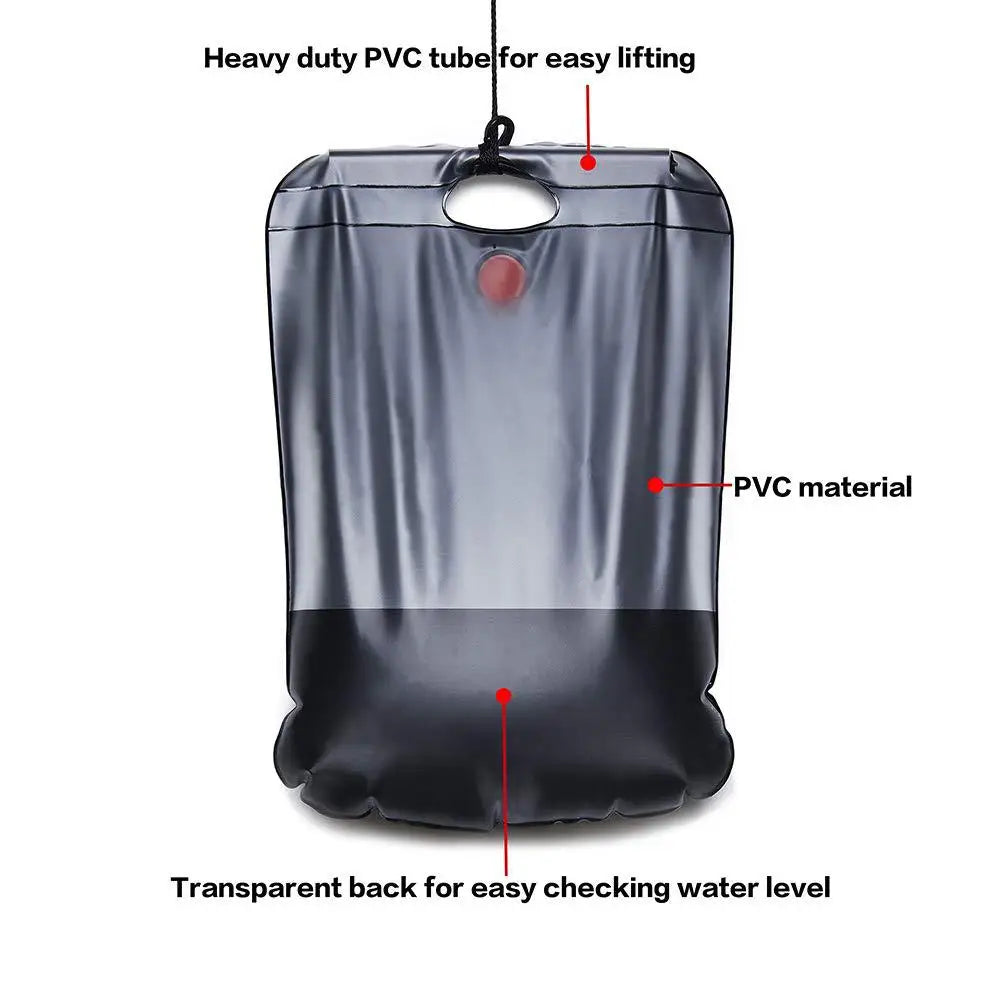 20L Water Shower Bag Solar Energy Portable Foldable Heated Outdoor Camping PVC Travel Van caravan accessories camper trailer