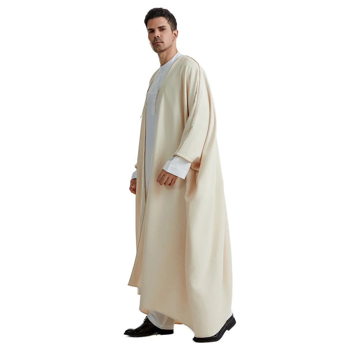 Abaya 2024 New Style Men's Robe, Arab, Saudi, Iranian, Dubai, United Arab Emirates Men's Muslim Fashion Outerwear Clothing M-XL