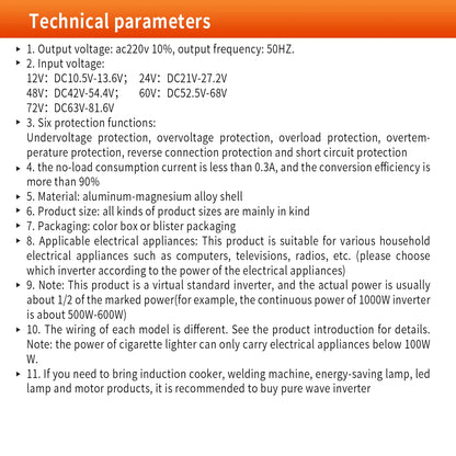 pure sine wave inverter 12V to 220V 1600W 2500W 3500W 4500W DC to AC voltage converter 12 220 mini-car power supply