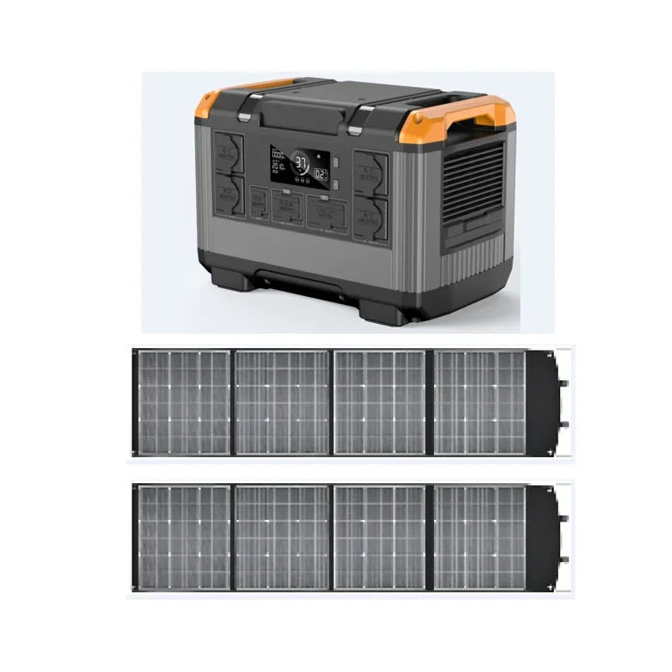 Outdoor Camping 2400W 3000W Portable Power Station 1000W Lifepo4 Battery UPS Function Emergency Solar Generator Електростанції