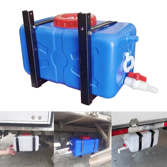 Car Wash Water Tank Food Grade Plastic With Faucet Light Truck Semi Trailer Modified With Bracket Car WaterBucket