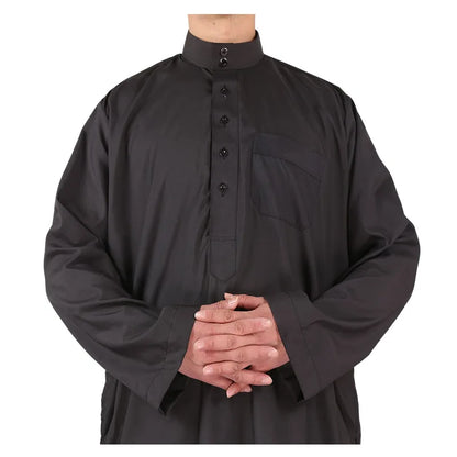 Muslim Fashion Men Robe Kaftan Abaya Pakistan Jubba Men Bonnet Homme Musulman Arabic Islamic Clothing New Qamis Homme Musulman