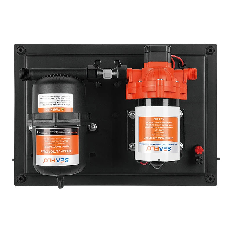 SEAFLO Rv Water Pump and Accumulator Tank System 33&42&51 Series 12V 24V DC Booster High Flow Water Pump Set RV Water Pump