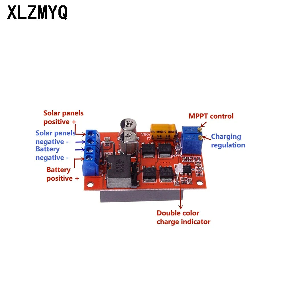 DC 8-28V 5A MPPT Solar Panel Regulator Controller Solar Charging Control Panel Battery Charging Control Board 9V 12V 24V