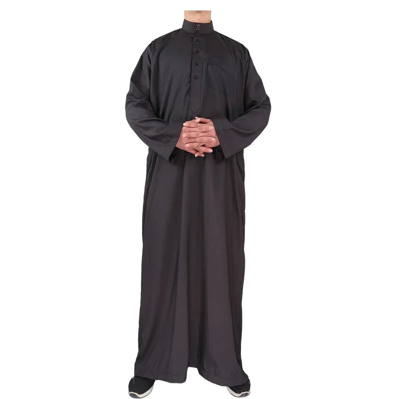 Muslim Fashion Men Robe Kaftan Abaya Pakistan Jubba Men Bonnet Homme Musulman Arabic Islamic Clothing New Qamis Homme Musulman