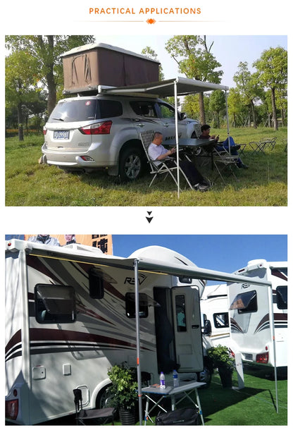 NATURE high quality electric retractable van car motorized van awnings, camper rv awning