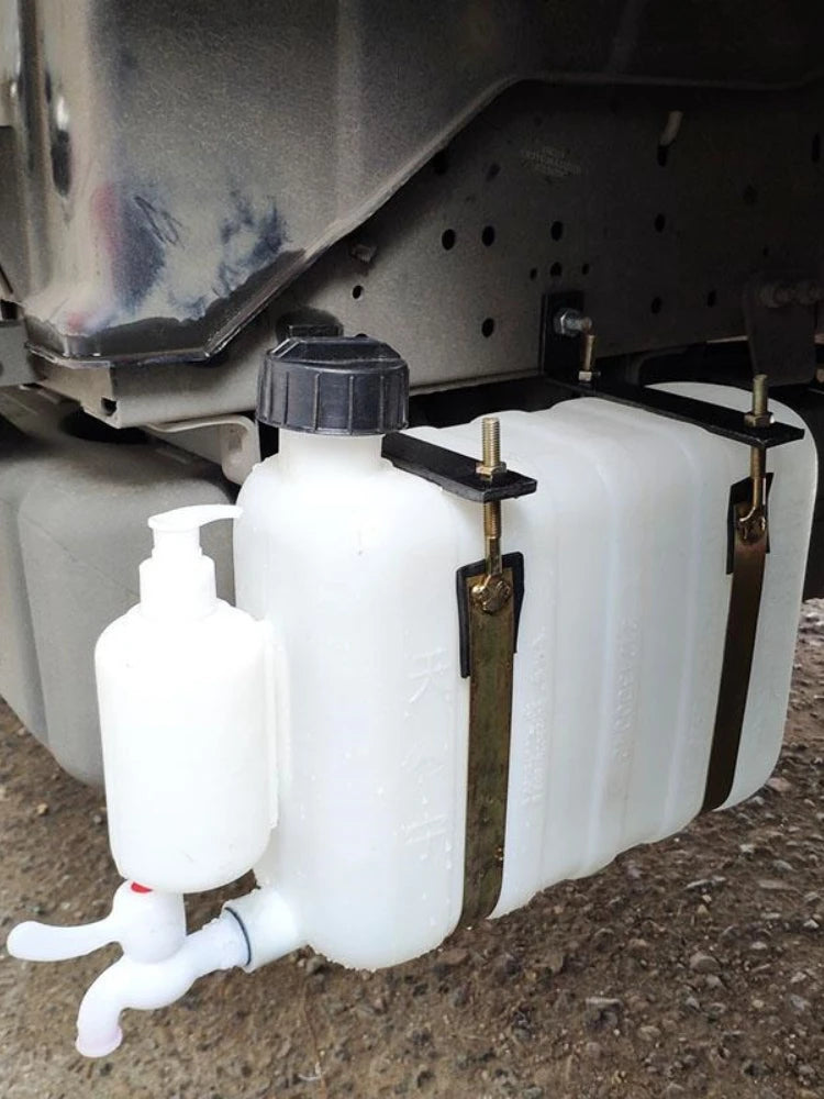 9L Freshwater Storage Tank of RV Truck Trailer  Vehicle-mounted Emergency Water Storage Bucket with Faucet Hand Washing Tank