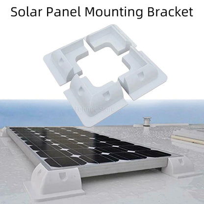 Solar Panel Mounting Brackets ABS Corner Bracket Kit Drill-Free Widely Used on Roofs of RV, Caravans, Vehicles, Camper Vans