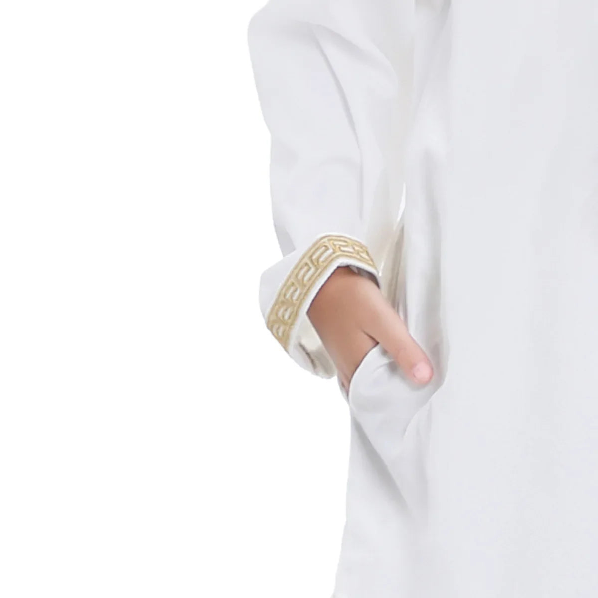 Muslim Saudi Arab Boys Robe Dishdasha Kids Abaya Kaftan Prayer Islam Clothing Long Sleeve Thobe Middle East Teenage Dress Dubai