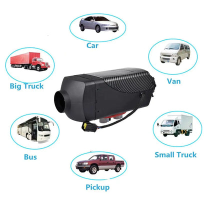 12v 24v Ignition Copper Heater 8kw Diesel Parking Heater Autonomous Heater For Trucks Bus Motorhome RV With Lcd Display Remote