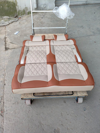 RV Double Seat Double-sided Car Bed Chair Color Customization Adjustable Backrest Angle Car Double Bed