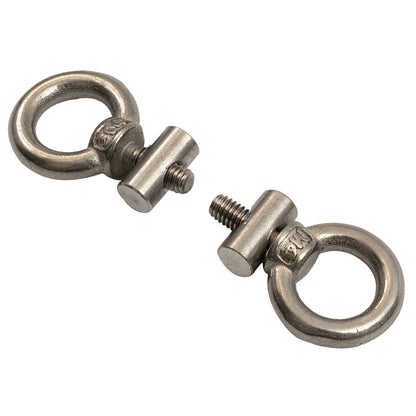 2-8PCS Awning Rail Stoppers 6mm Stainless Steel Stops Campervan Caravan Outdoor Slide Rail Track Cable Hanger Ring Screws